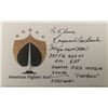 Image 1 : WWII USAF Flying Ace Major Raymond Bank Signed Note