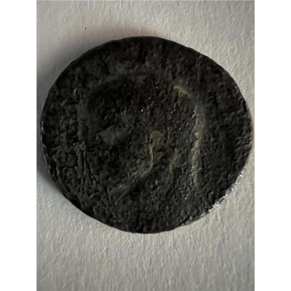 Bronze Roman coin circa 370 AD. 1 inch