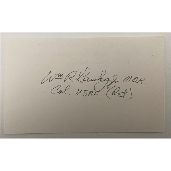 USAF Colonel William R. Lawley Jr. original signature