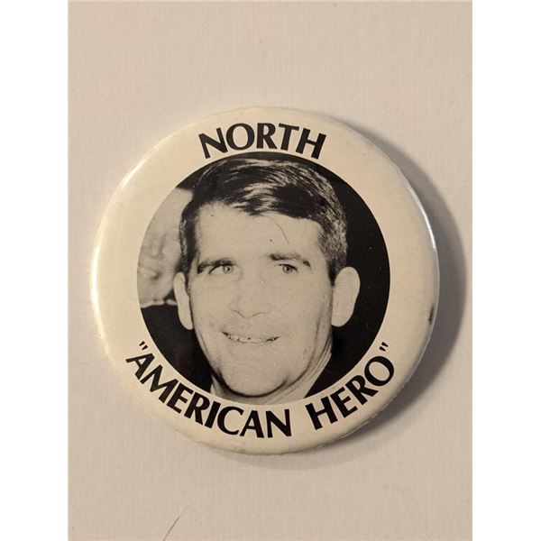 Oliver North American Vintage Hero Campaign Pin