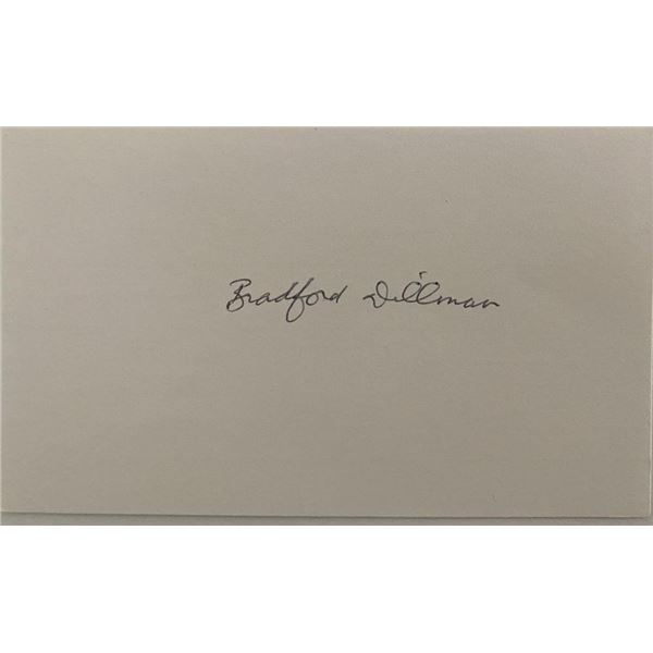Bradford Dillman original signature