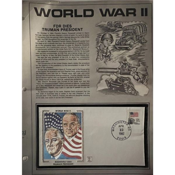 WW2 President Roosevelt/ President Truman FDC. 3x6 inches