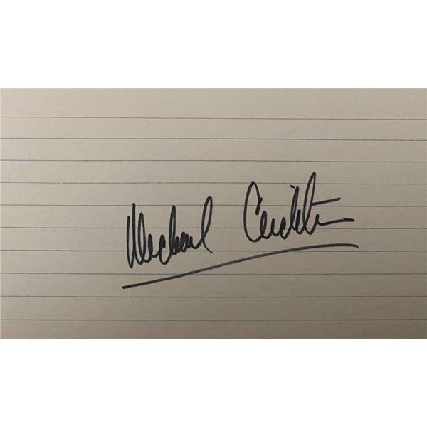 Michael Crichton Signature