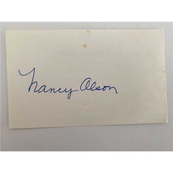 Sunset Blvd Nancy Olson original signature