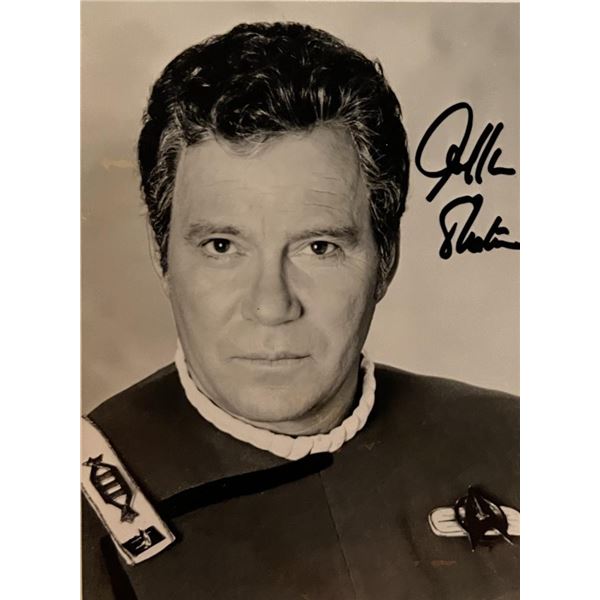 William Shatner facsimile signed photo. 3x5 inches
