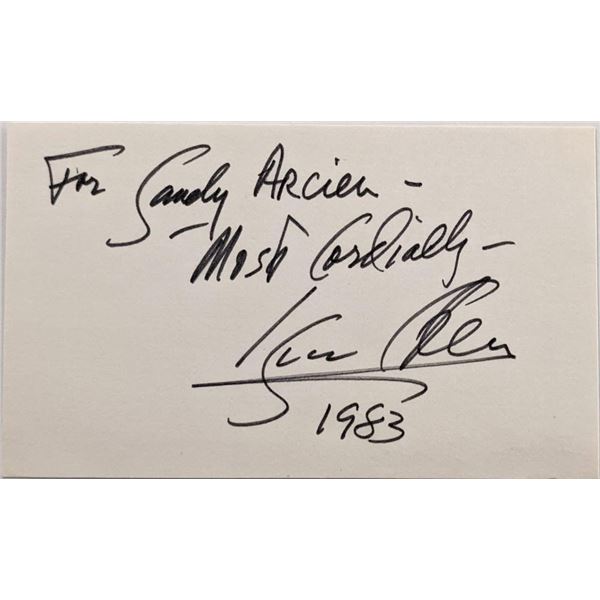 Isaac Stern original signature