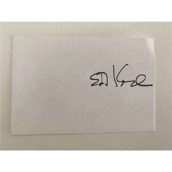 Mayor Ed Koch signature cut