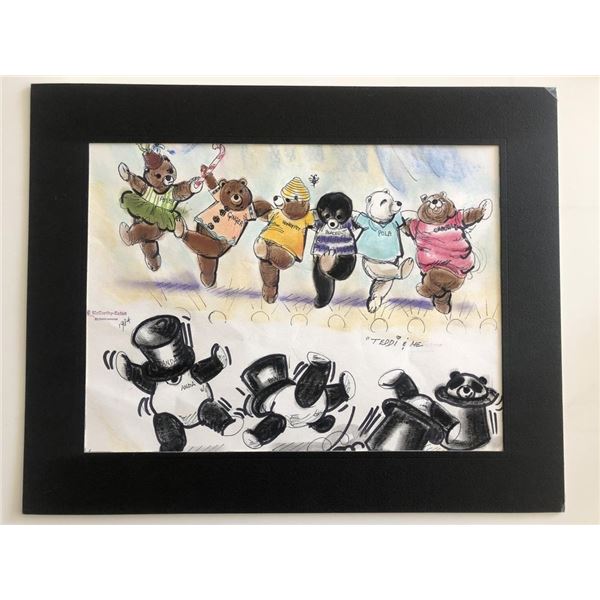 McCarthy-Eaton Original Teddi & Me Art - 1984