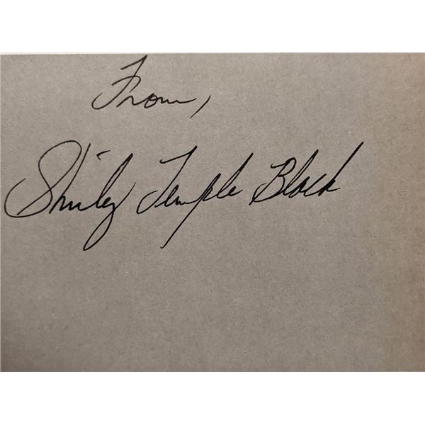 Shirley Temple Black signature