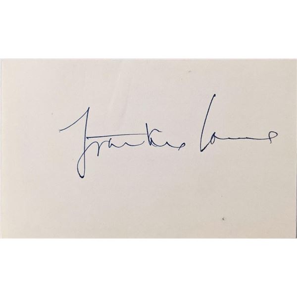 Frankie Laine original signature