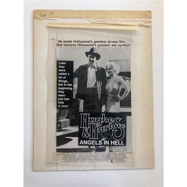 Hughes and Harlow: Angels in Hell Original Vintage Paste Up Movie Poster