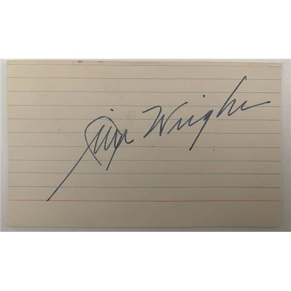 Texas Congressman Jim Wright original signature