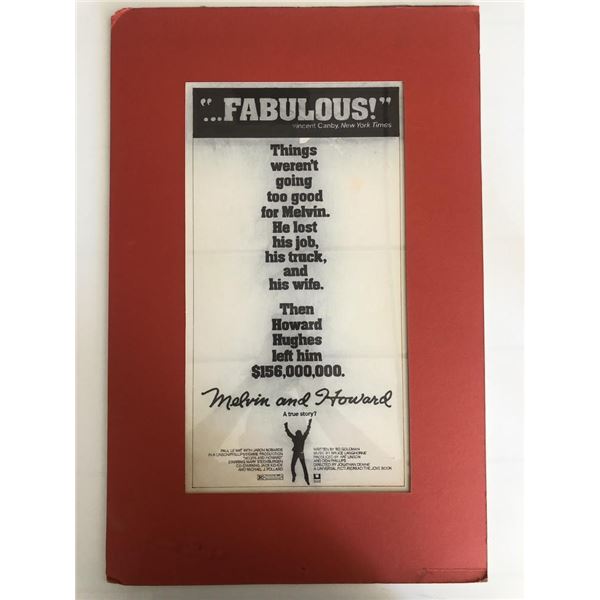 Melvin and Howard Movie Poster