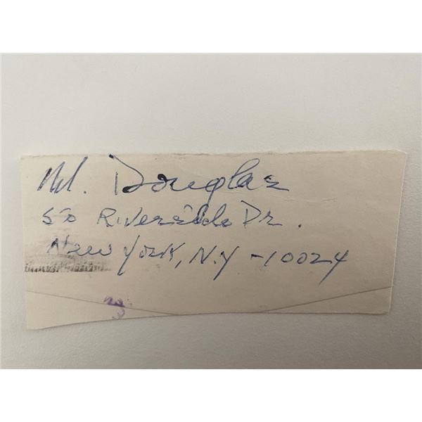 N. Douglas signed note