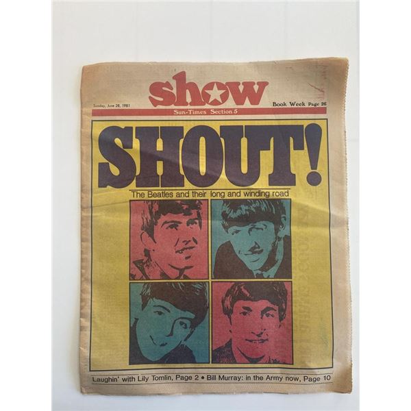 Chicago Show Sun-Times Original 1981 Vintage Newspaper