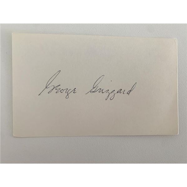 George Grizzard original signature