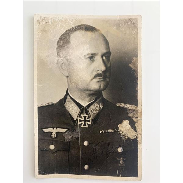 WWII Eugen Bleyer Signed Photo