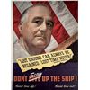 Image 1 : FDR war advertisement. 4x6 inches