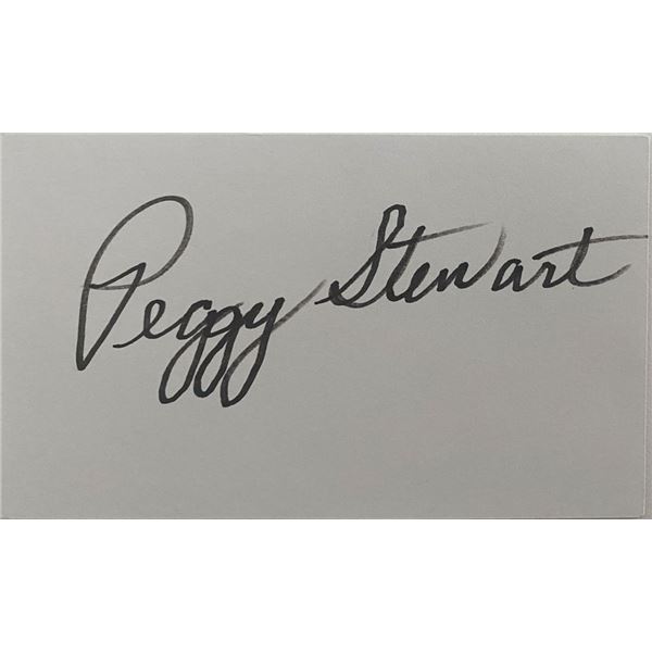 Peggy Stewart original signature