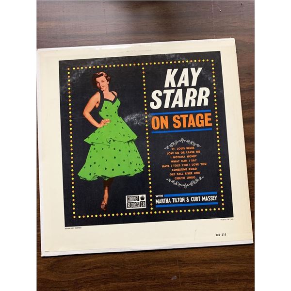 Kay Starr With Martha Tilton & Curt Massey  On Stage  Album