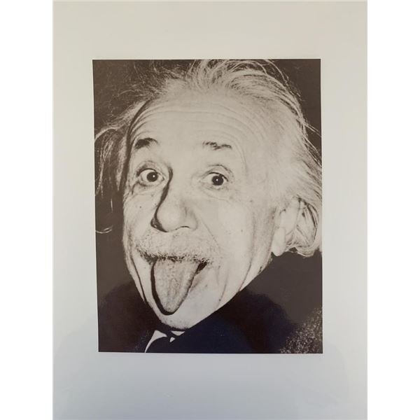 Albert Einstein 8.5x11 photo unsigned