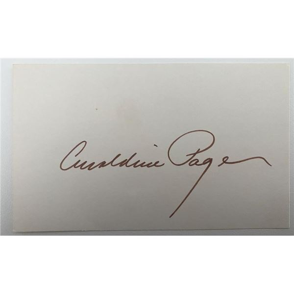 Geraldine Page original signature