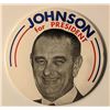 Image 1 : Johnson For President Vintage Oversize Presidential Campaign Pin