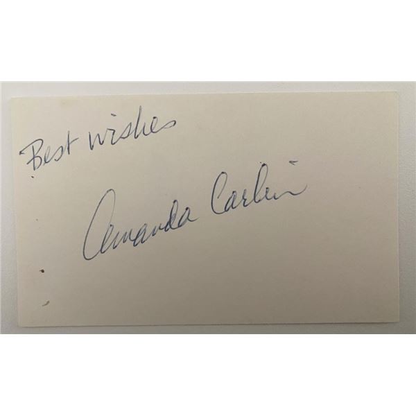 Amanda Carlin original signature