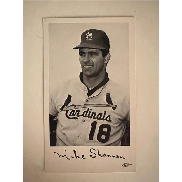 Mike Shannon facsimile signed photo. 3x5 inches