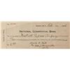 Image 1 : David B. Hill Signed Check 1906
