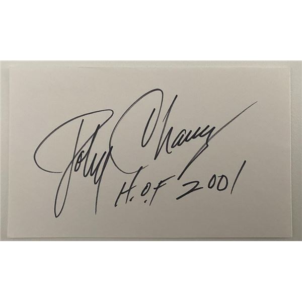 Hall of Fame Basketball Coach John Chaney autograph