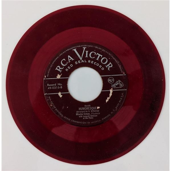 Mischa Elman  Meditation From Thais - 45 RPM Vinyl