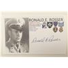 Image 1 : Korean War MOH Recipient Sgt. Ronald E. Rosser Signed Card