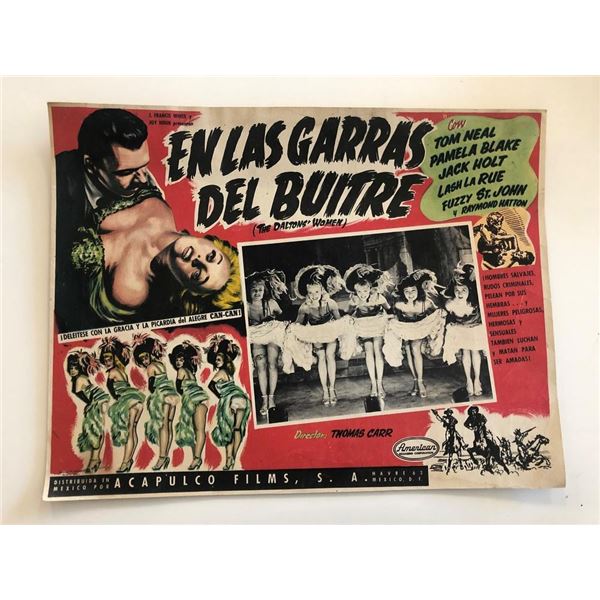 En Las Garras Del Buitre (The Daltons' Women) Original Vintage Spanish Lobby Card