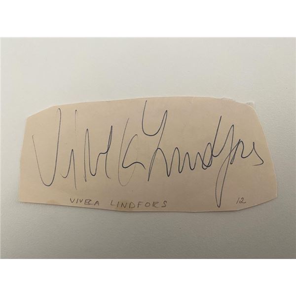 Stargate Actress Viveca Lindfors autograph