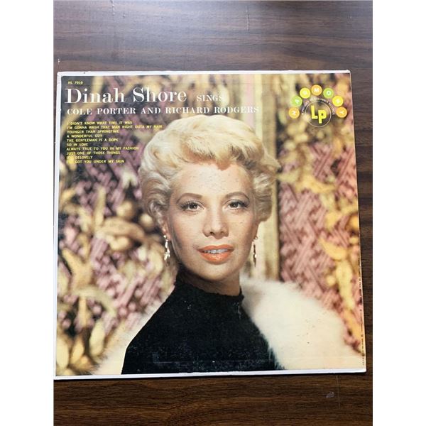 Dinah Shore â€ŽSings Cole Porter And Richard Rodgers Album