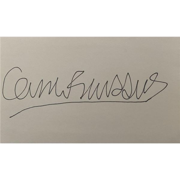 Actor Connor Widdows original signature