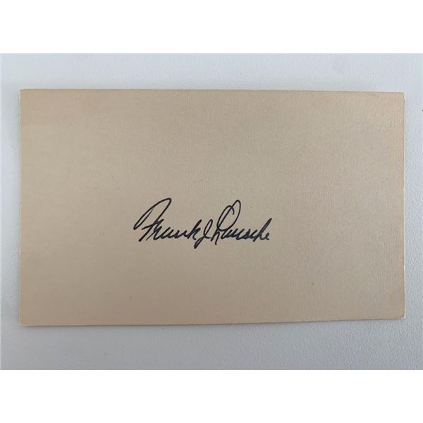 Frank J. Lausche original signature