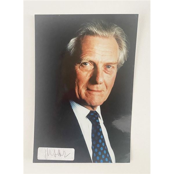 British politician Michael Heseltine signed photo