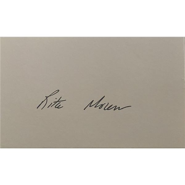 Rita Moreno original signature