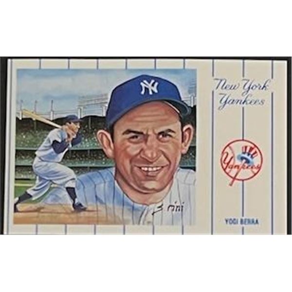 1961 New York Yankees Team Yogi Berra Postcard Series No.1. Card 1 of 12
