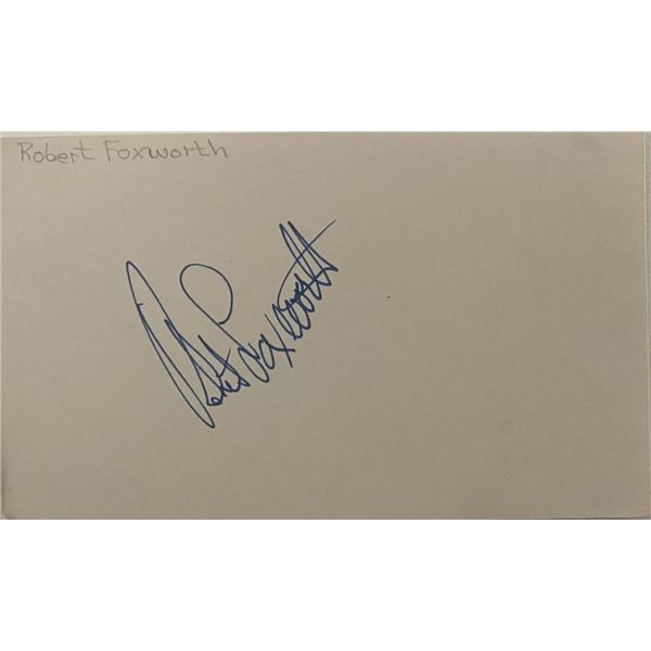 Robert Foxworth original signature