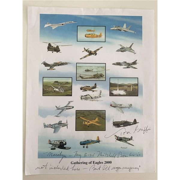 Major League Baseball Pitcher Tom Griffin signed paperstock photo