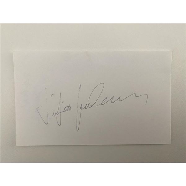 German Opera Vocalist Siegfried Jerusalem original signature