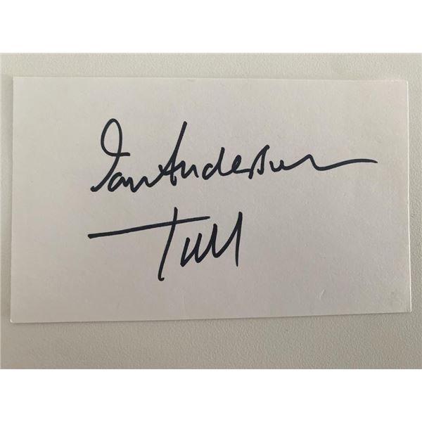 Jethro Tull Ian Anderson original signature