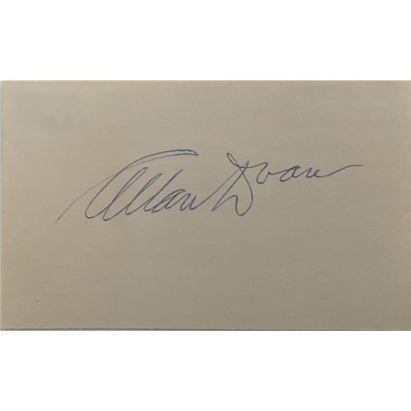 Director Allan Dwan original signature