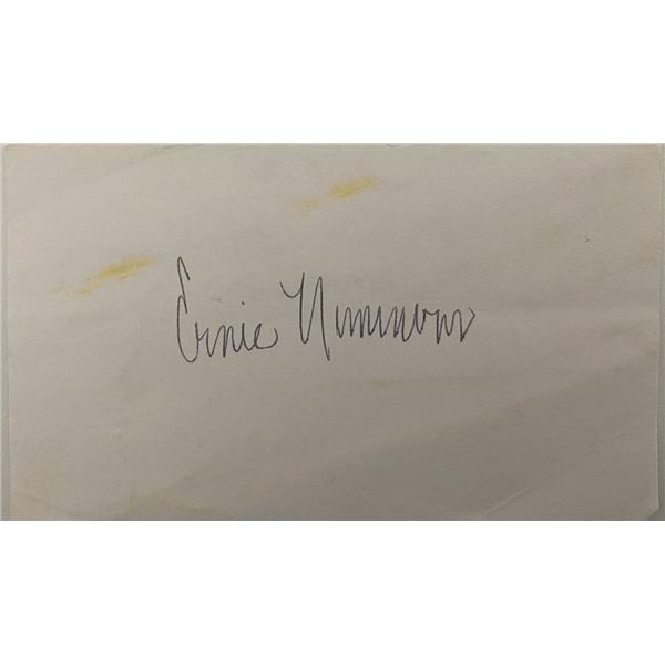 Negro League Baseball player Ernie Nimmons original signature