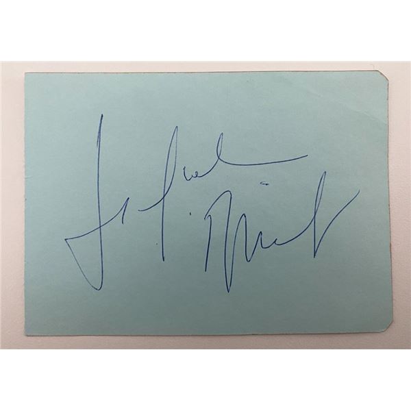 The Deep Actress Jackie Bisset signature