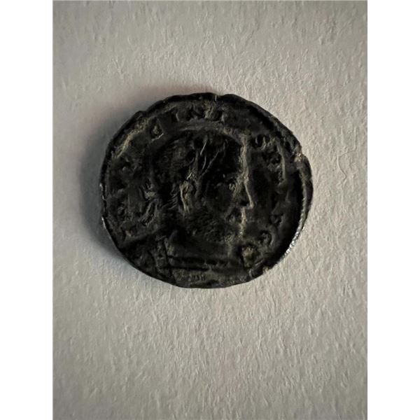 Bronze Roman coin circa 370 AD. 1 inch