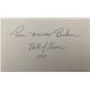 Image 1 : Bowling HOF 1990 Pam Buckner signed note
